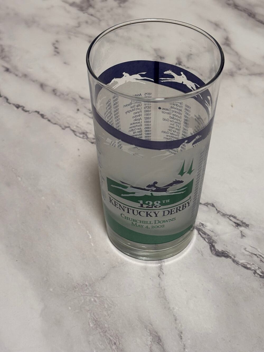 2002 Kentucky Derby Official 128 Churchill Downs Vintage Julep Glass Louisville